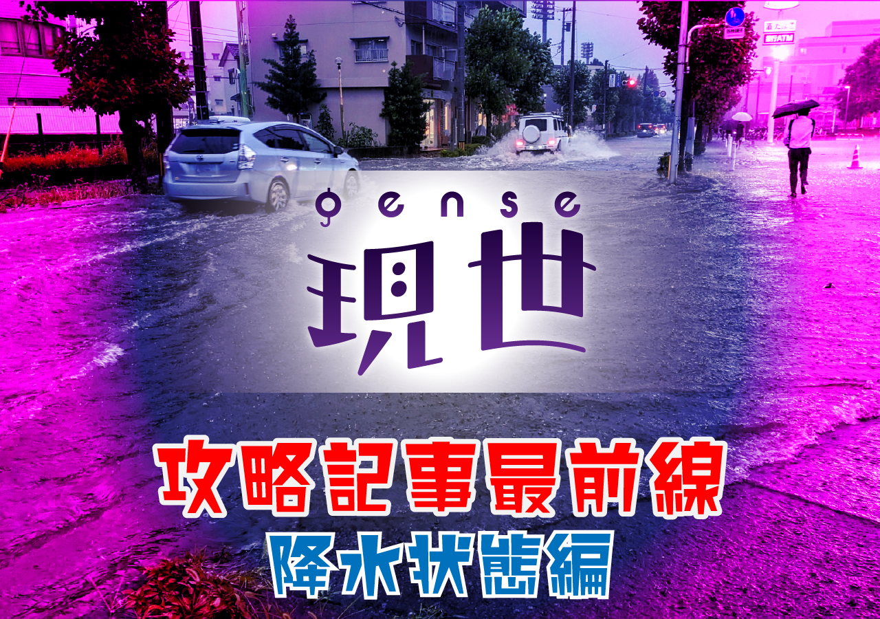 降水状態（通称：雨）攻略【現世攻略シリーズ】